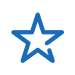icone estrela azul
